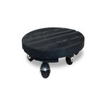 CENTRALE BRICO Roule plante BOIS rond anthracite - 30 cm - Bois