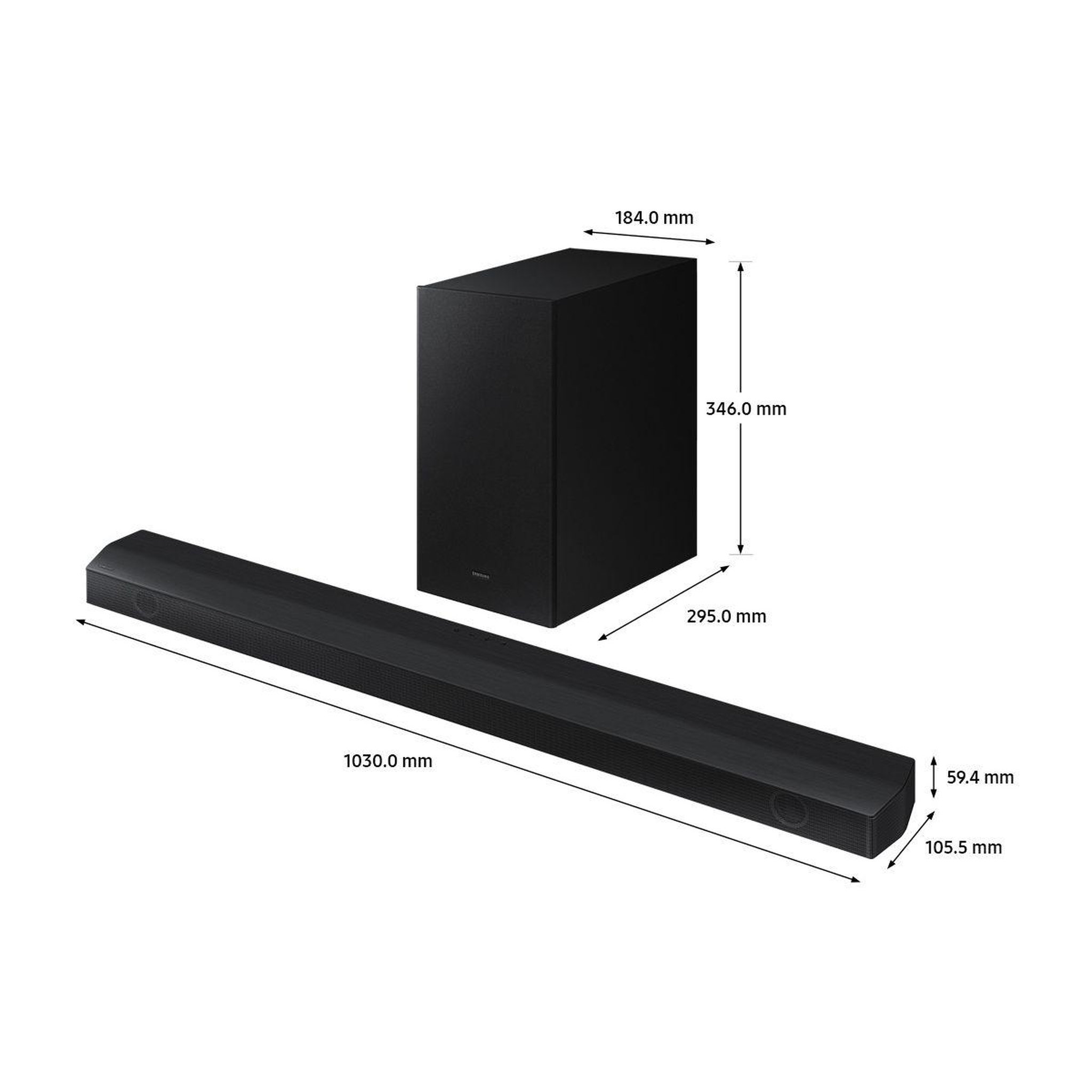 Voir la diapositive 3 : Samsung Barre de son HW-B650