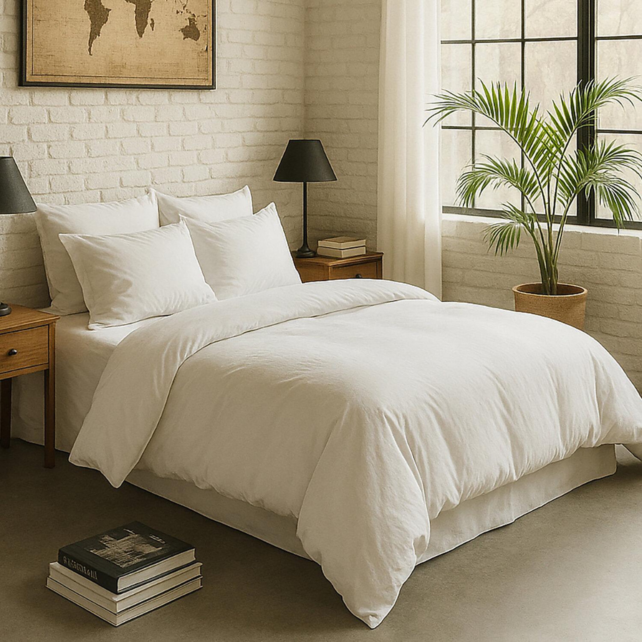 Voir la diapositive 3 : BATON ROUGE Taie d'oreiller 100% percale de coton