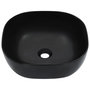 Voir la diapositive 2 : VIDAXL Lavabo 42,5x42,5x14,5 cm Ceramique Noir