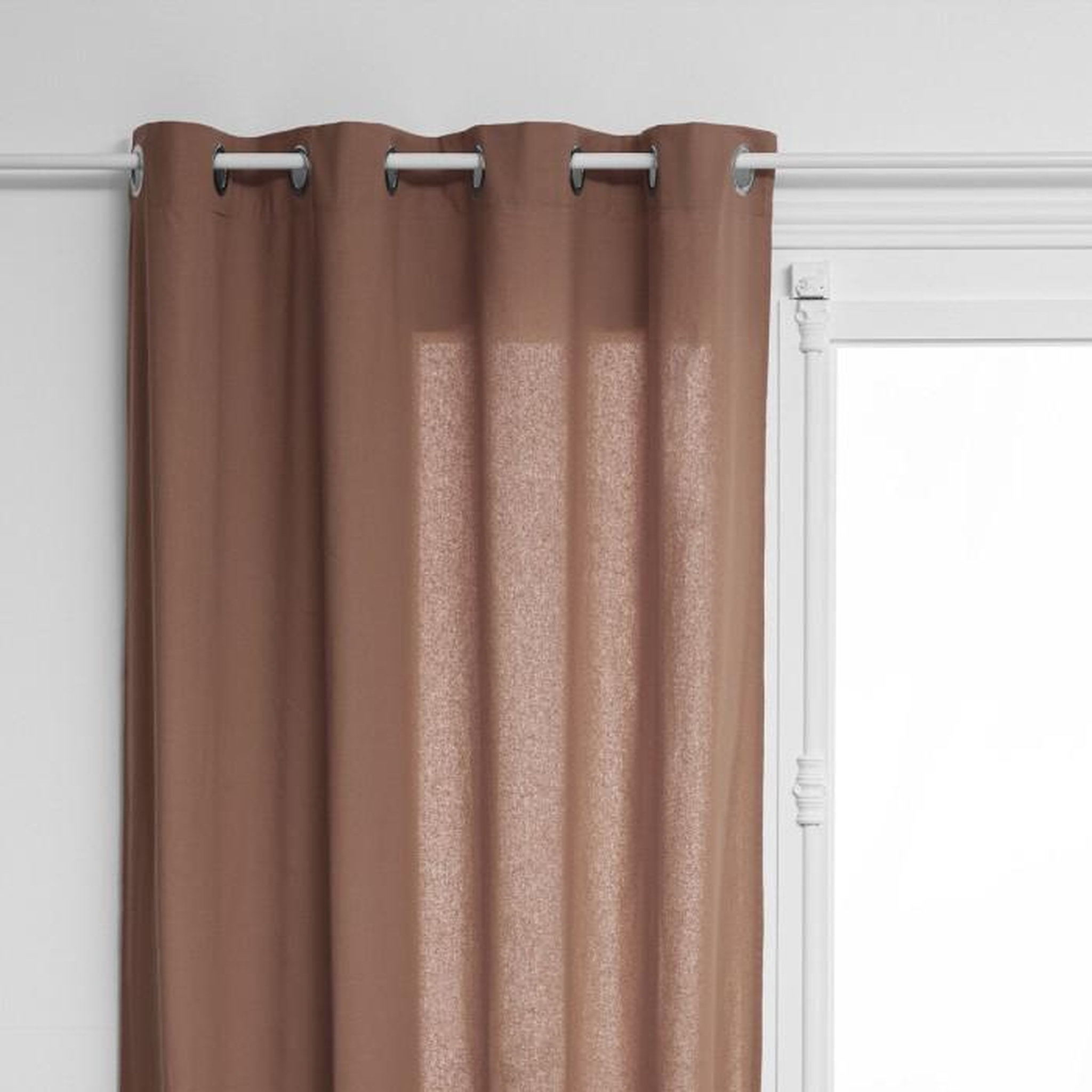 Voir la diapositive 2 : ATMOSPHERA Rideau à Oeillets  Everly  135x240cm Taupe