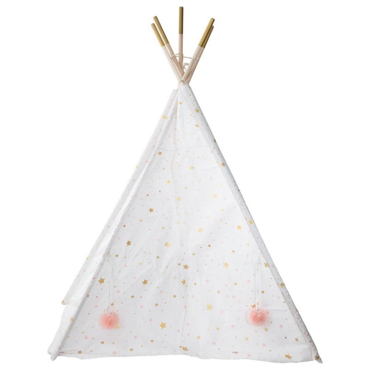 ATMOSPHERA Tipi déco pour enfant h160cm blanc or