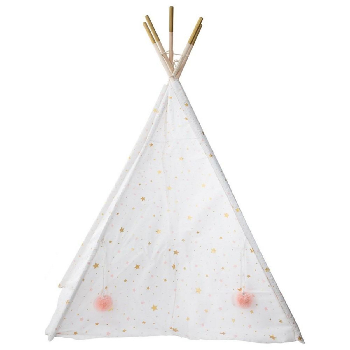 ATMOSPHERA Tipi déco pour enfant h160cm blanc or