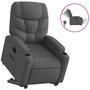 Voir la diapositive 2 : VIDAXL Fauteuil inclinable electrique gris fonce tissu