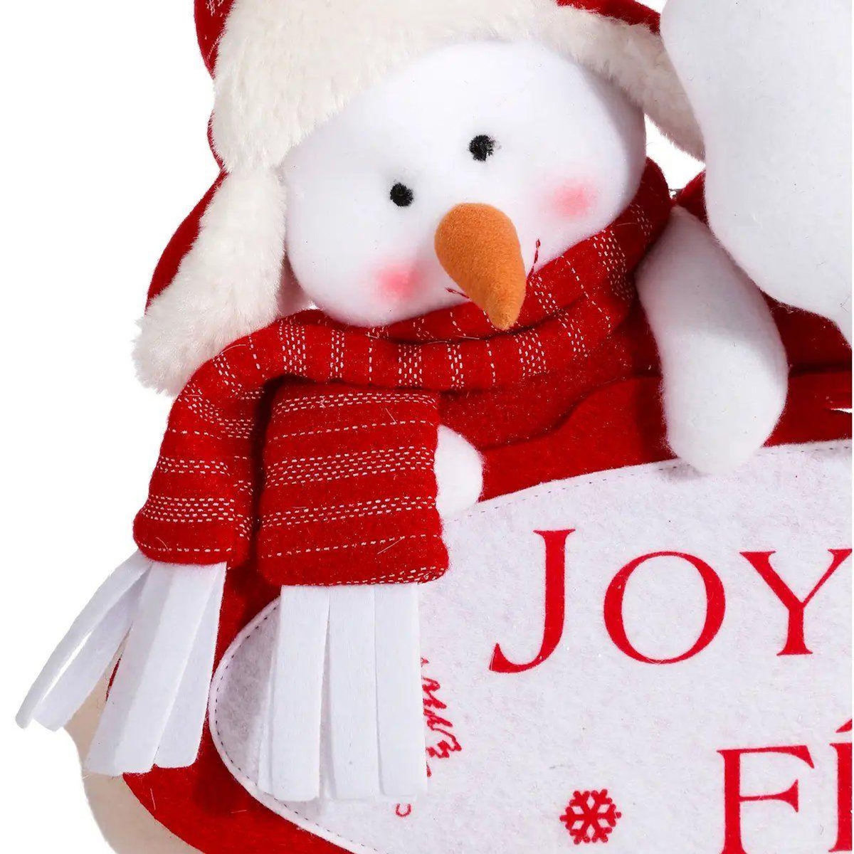 ATMOSPHERA Suspension Pancarte de Noël  Joyeuses Fêtes  48cm Rouge