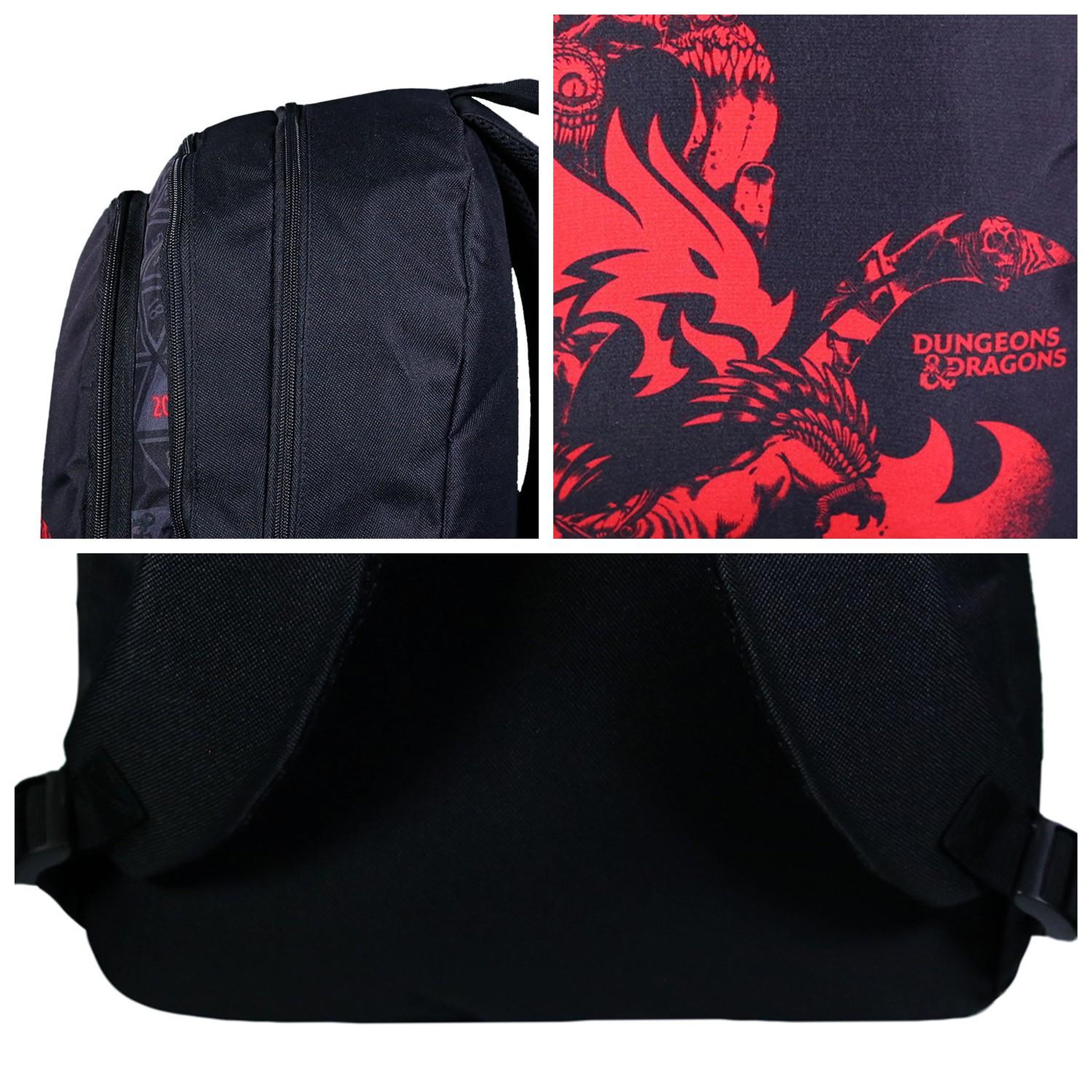 Voir la diapositive 5 : Bagtrotter BAGTROTTER Sac à dos 2 compartiments Donjons & Dragons Noir