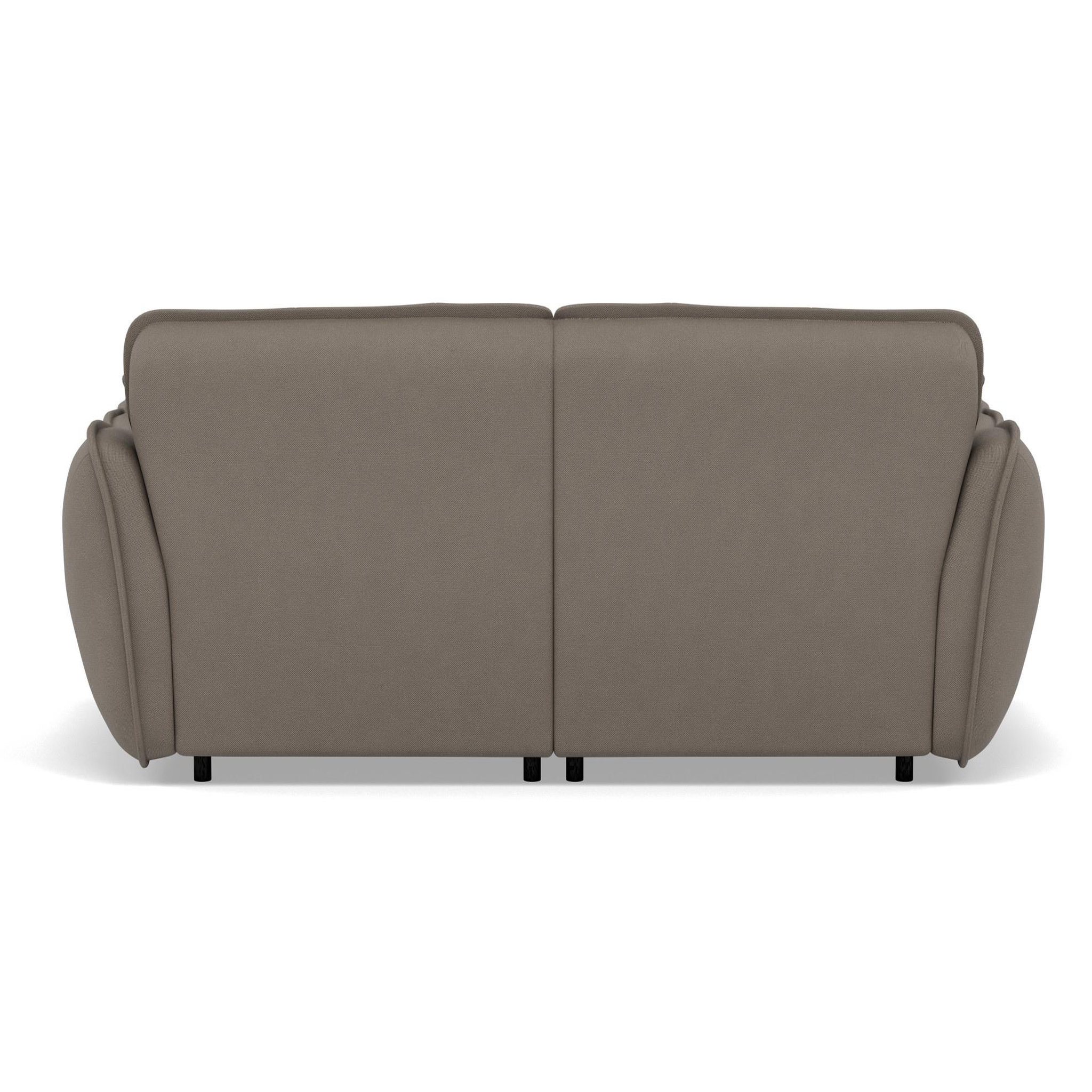 Voir la diapositive 4 : BEST MOBILIER Thais - canapé droit 4 places avec double méridienne assise profonde en tissu texturé