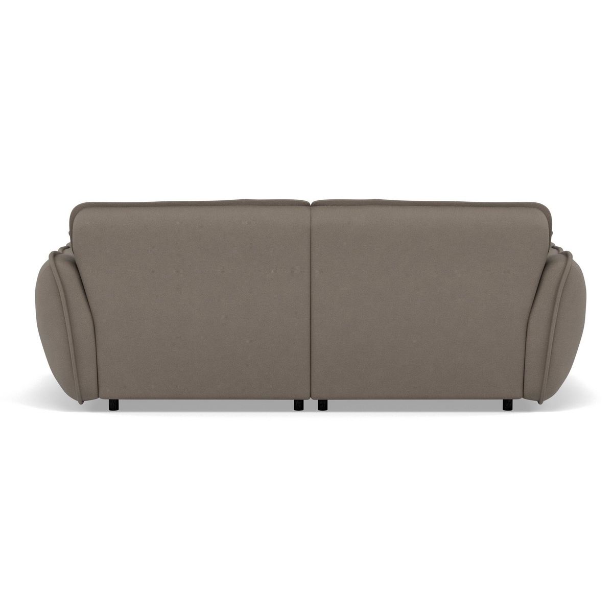 LISA DESIGN Thais - canapé droit 4 places avec double méridienne assise profonde en tissu texturé