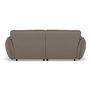 Voir la diapositive 4 : LISA DESIGN Thais - canapé droit 4 places avec double méridienne assise profonde en tissu texturé