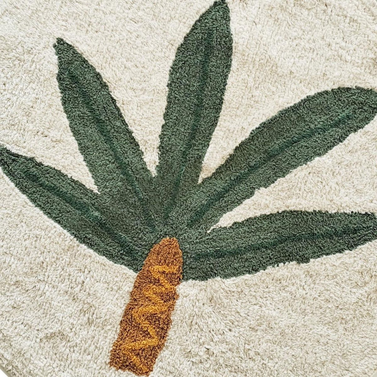 FUTURE HOME Tapis enfant rond en coton tufté 80x80cm