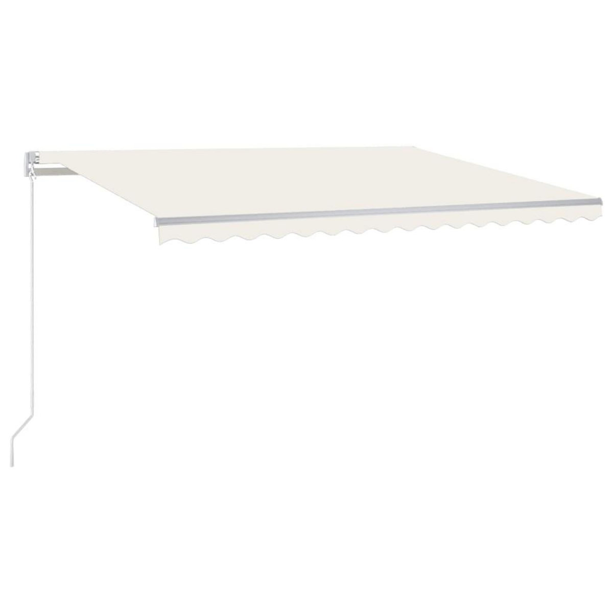 VIDAXL Auvent manuel retractable 450x300 cm Creme