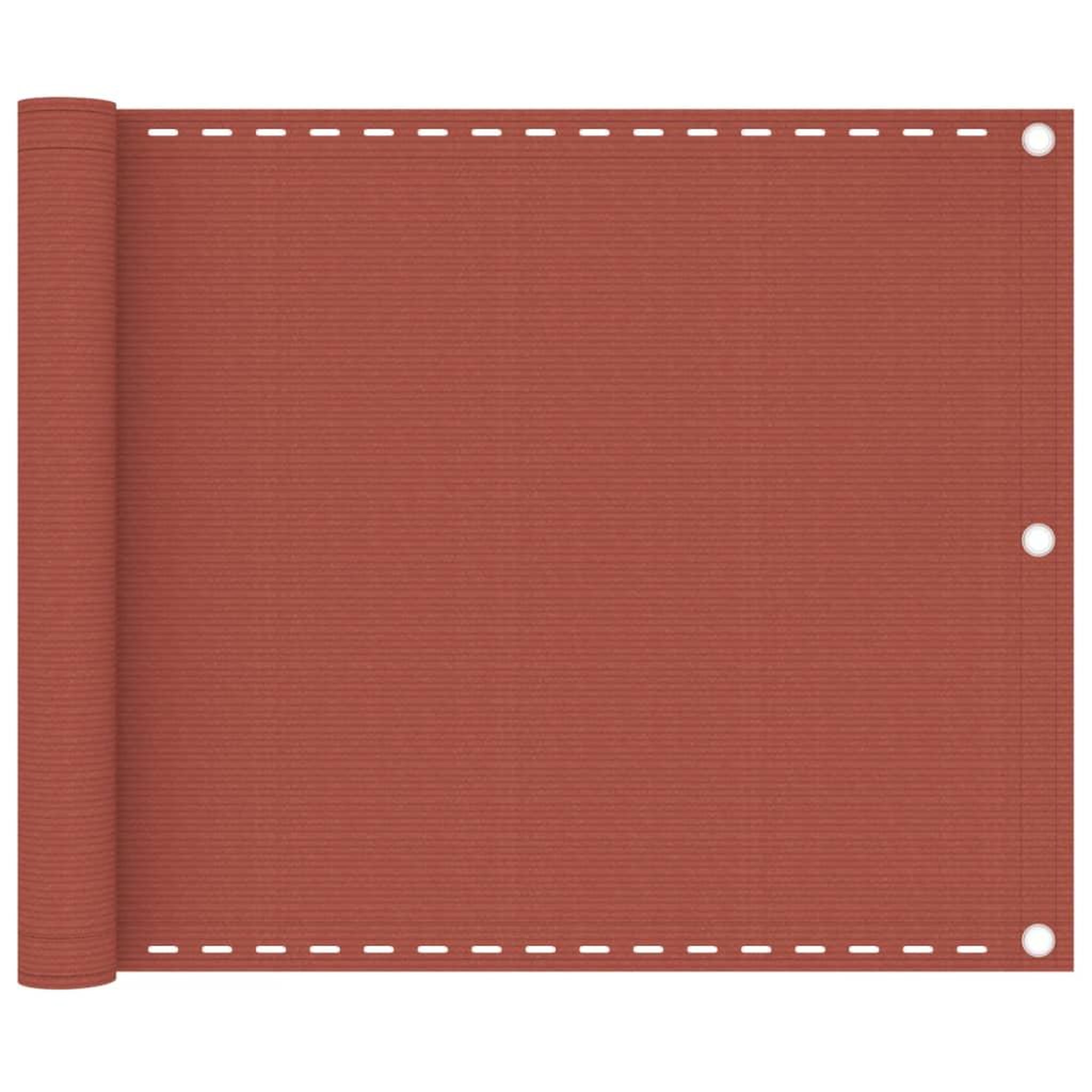 VIDAXL Ecran de balcon terre cuite 75x400 cm pehd
