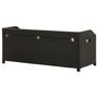 Voir la diapositive 5 : VIDAXL Banc de rangement de jardin 120 cm Resine tressee Noir