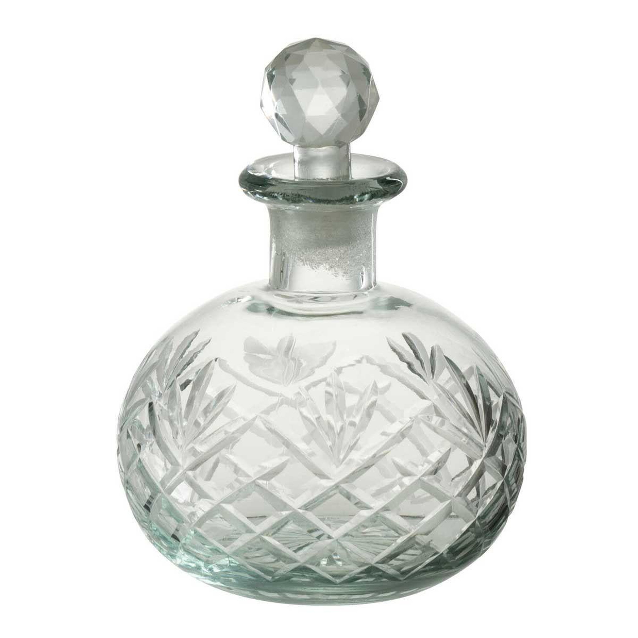 J-LINE Carafe design en verre  faune  16cm transparent