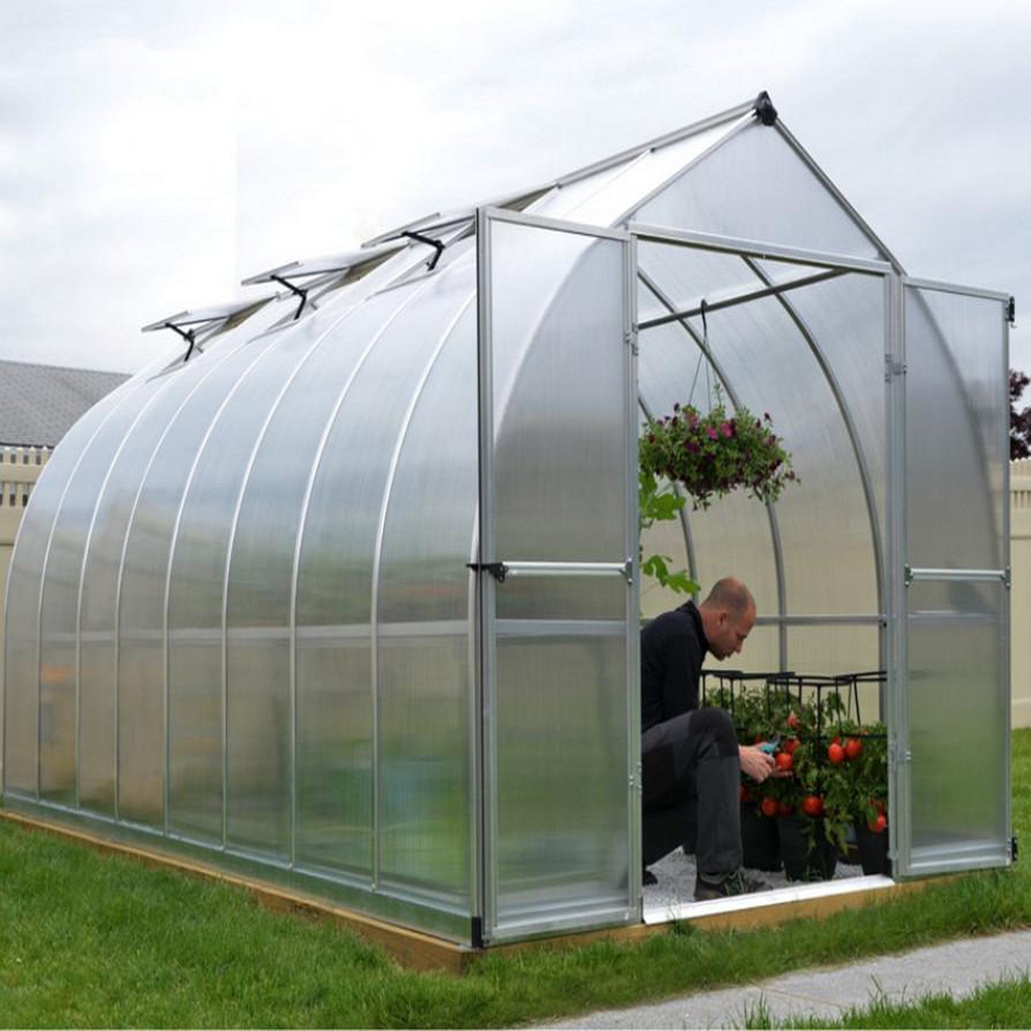 Palram Serre de jardin 11.4m² argent - 703731