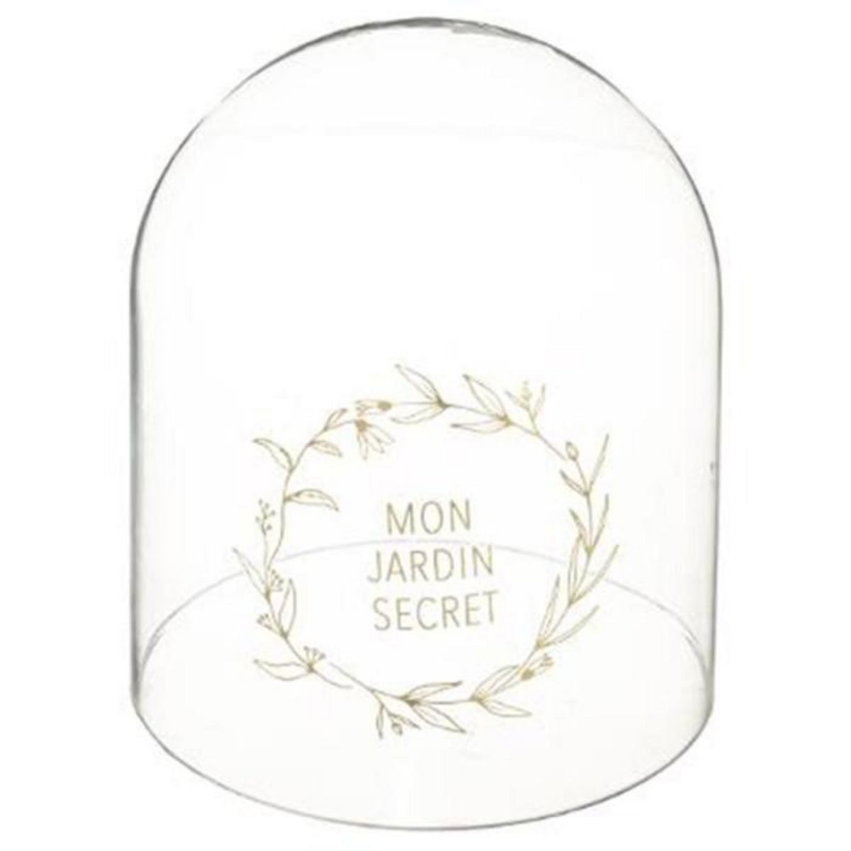 COMPTOIR DE LA BOUGIE Bougie avec Cloche en Verre  Jardin  145g Vert