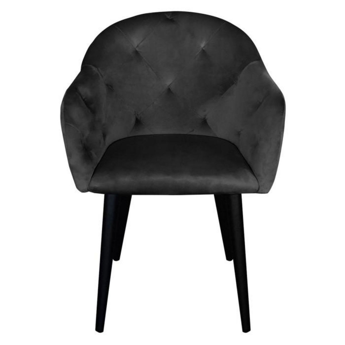 Paris Prix Fauteuil Design en Velours  Glany  81cm Noir