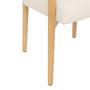 Voir la diapositive 3 : ATMOSPHERA Fauteuil de table en bouclette ADRIA - Blanc