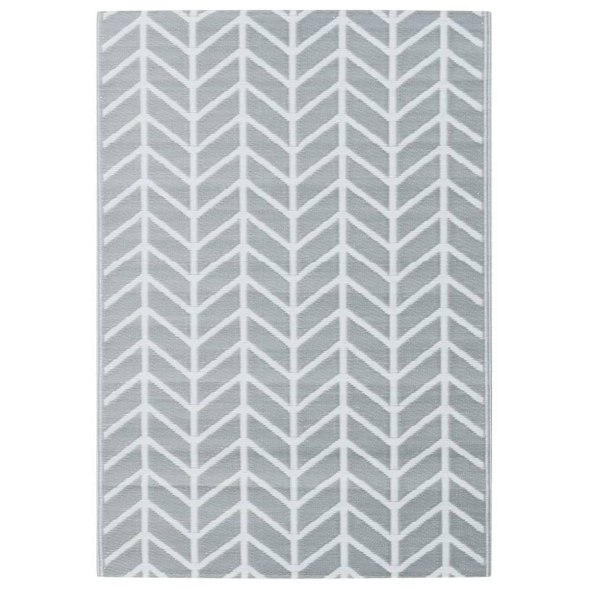 VIDAXL Tapis d'exterieur ARAKIL Gris 160x230 cm PP