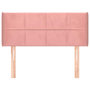 Voir la diapositive 3 : VIDAXL Tete de lit avec oreilles Rose 103x16x78/88 cm Velours