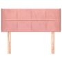 Voir la diapositive 3 : VIDAXL Tete de lit avec oreilles Rose 103x16x78/88 cm Velours