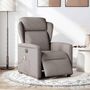 Voir la diapositive 2 : VIDAXL Fauteuil de massage inclinable electrique Taupe Tissu