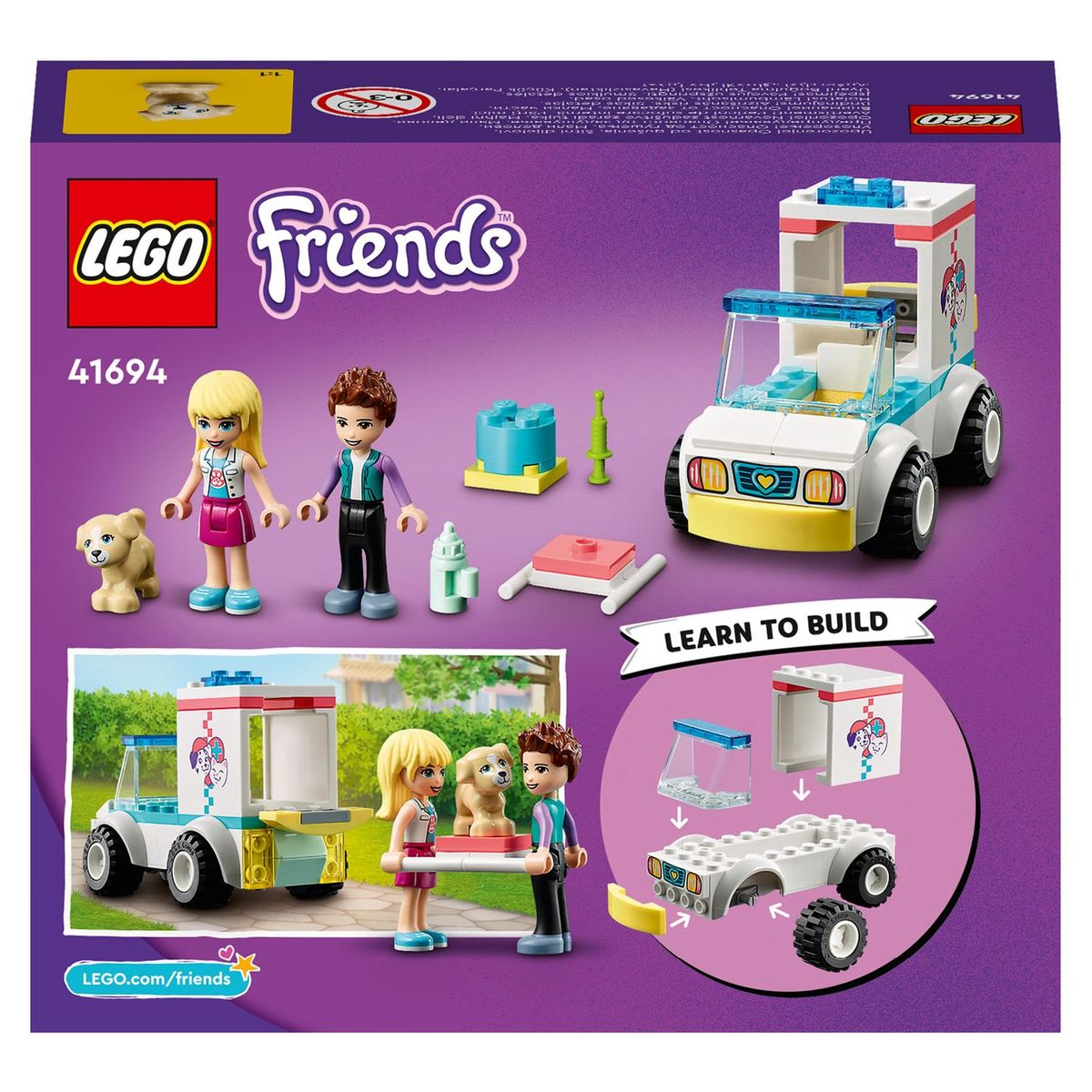 LEGO Friends 41694 - L'ambulance de la clinique vétérinaire