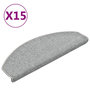 Voir la diapositive 2 : VIDAXL Tapis de marches d'escalier 15 pcs Gris clair 65x24x4 cm