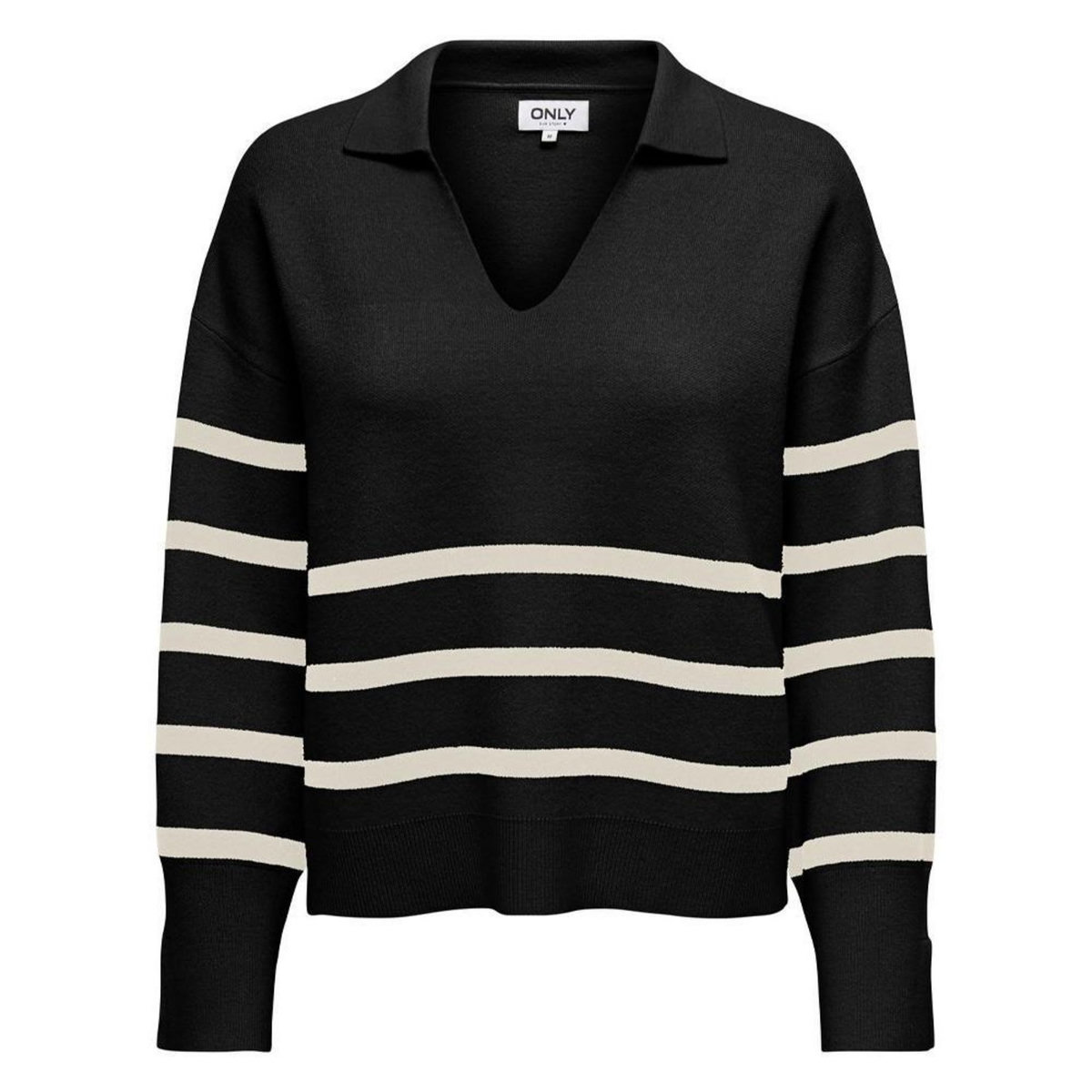 Only Pull Noir/Ecru  Femme Only Monica