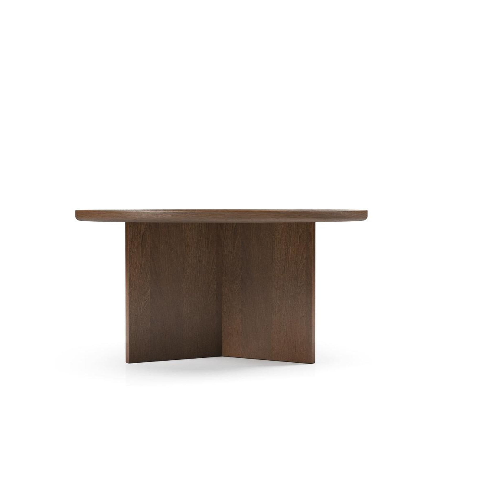 Voir la diapositive 3 : Paris Prix Table basse ronde  cala  83cm noyer