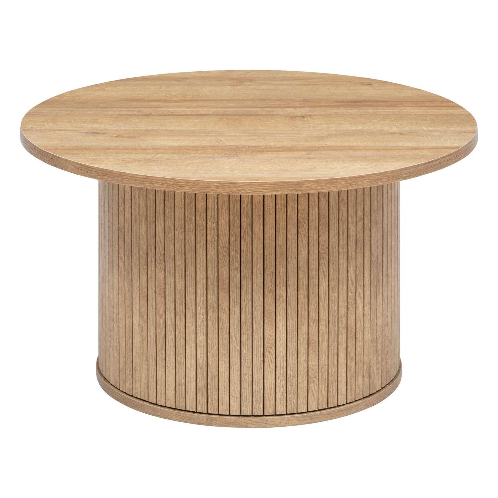 ATMOSPHERA Table à café en bois colva - diam 70 cm - marron