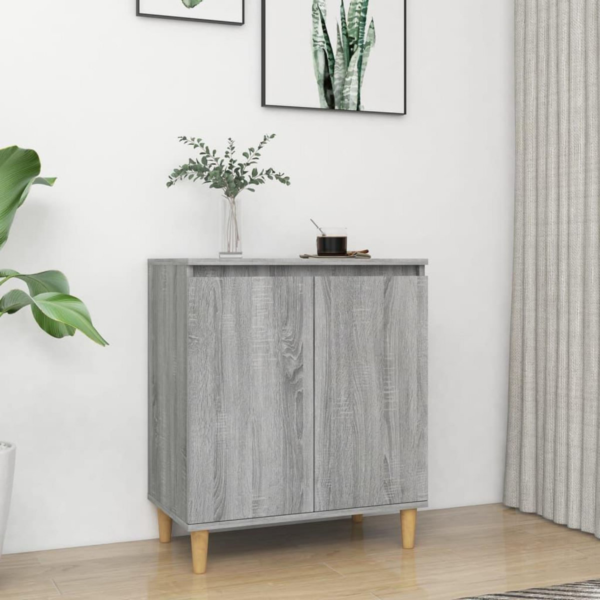 VIDAXL Buffet Sonoma gris 60x35x70 cm Bois d'ingenierie