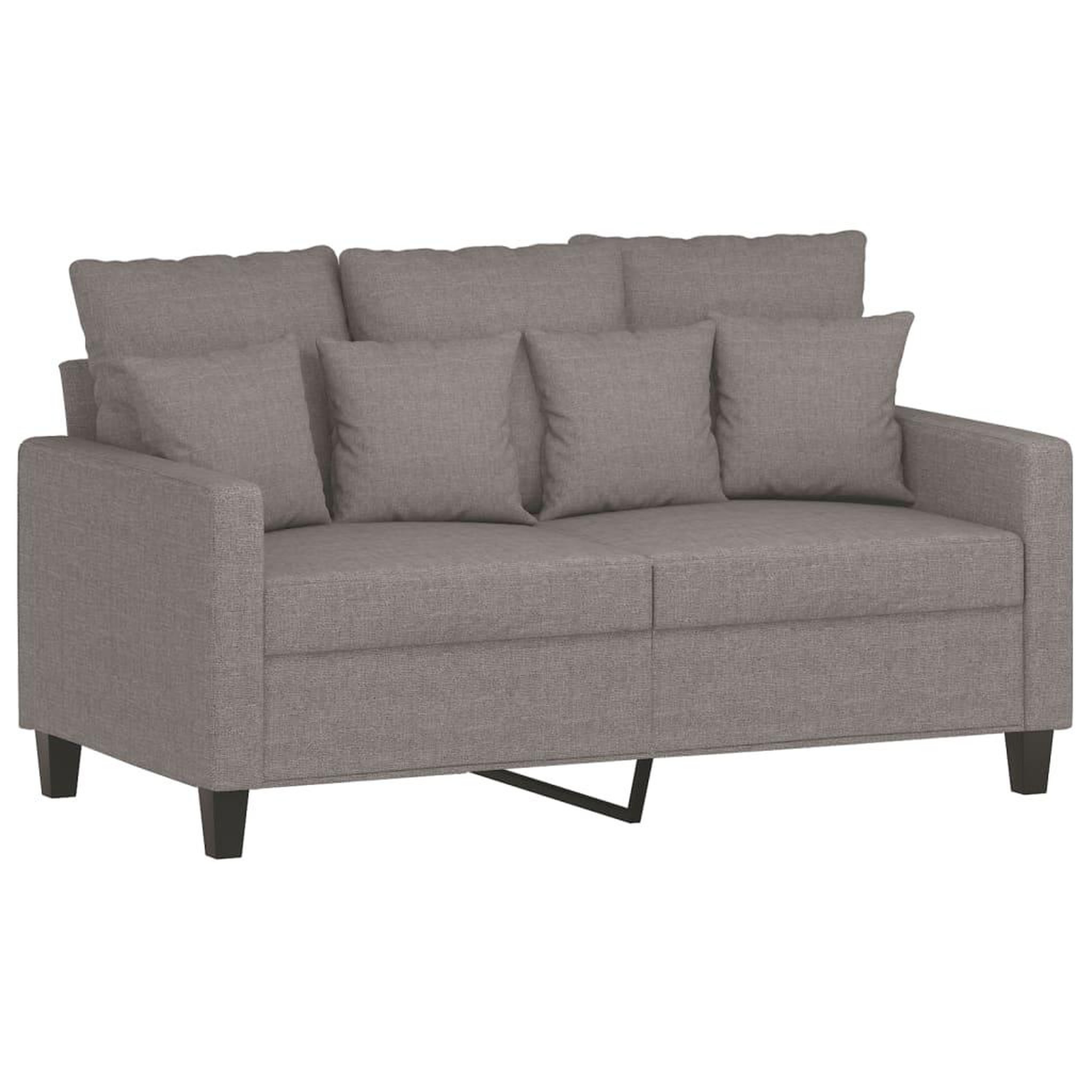 Voir la diapositive 3 : VIDAXL Ensemble de canapes 2 pcs avec coussins Taupe Tissu