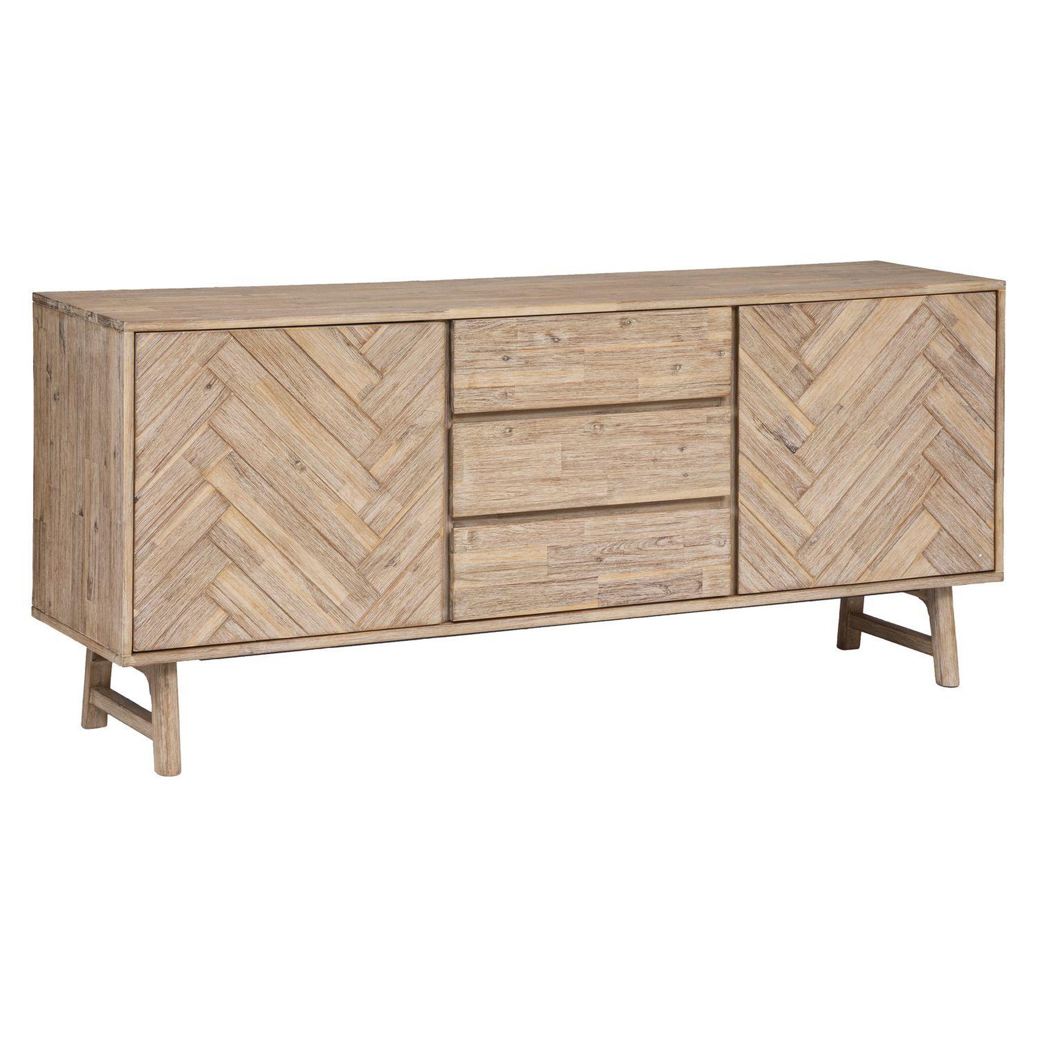 ATMOSPHERA Buffet 3 tiroirs et 2 portes Aeris en bois - Marron