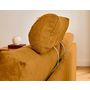 Voir la diapositive 2 : BEST MOBILIER Barrie - canapé d'angle réversible 4 places avec têtière amovible en tissu