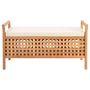 Voir la diapositive 2 : VIDAXL Banc de rangement 93x49x49 cm Bois de noyer massif