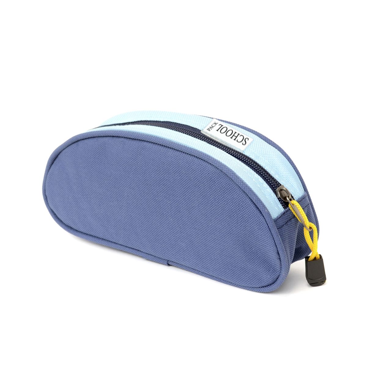 OXFORD Trousse 1 compartiment ovale bleu ciel et bleu foncé STRIKE OUT
