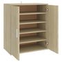 Voir la diapositive 2 : VIDAXL Armoire a chaussures Chene sonoma 60x35x70 cm Bois d'ingenierie