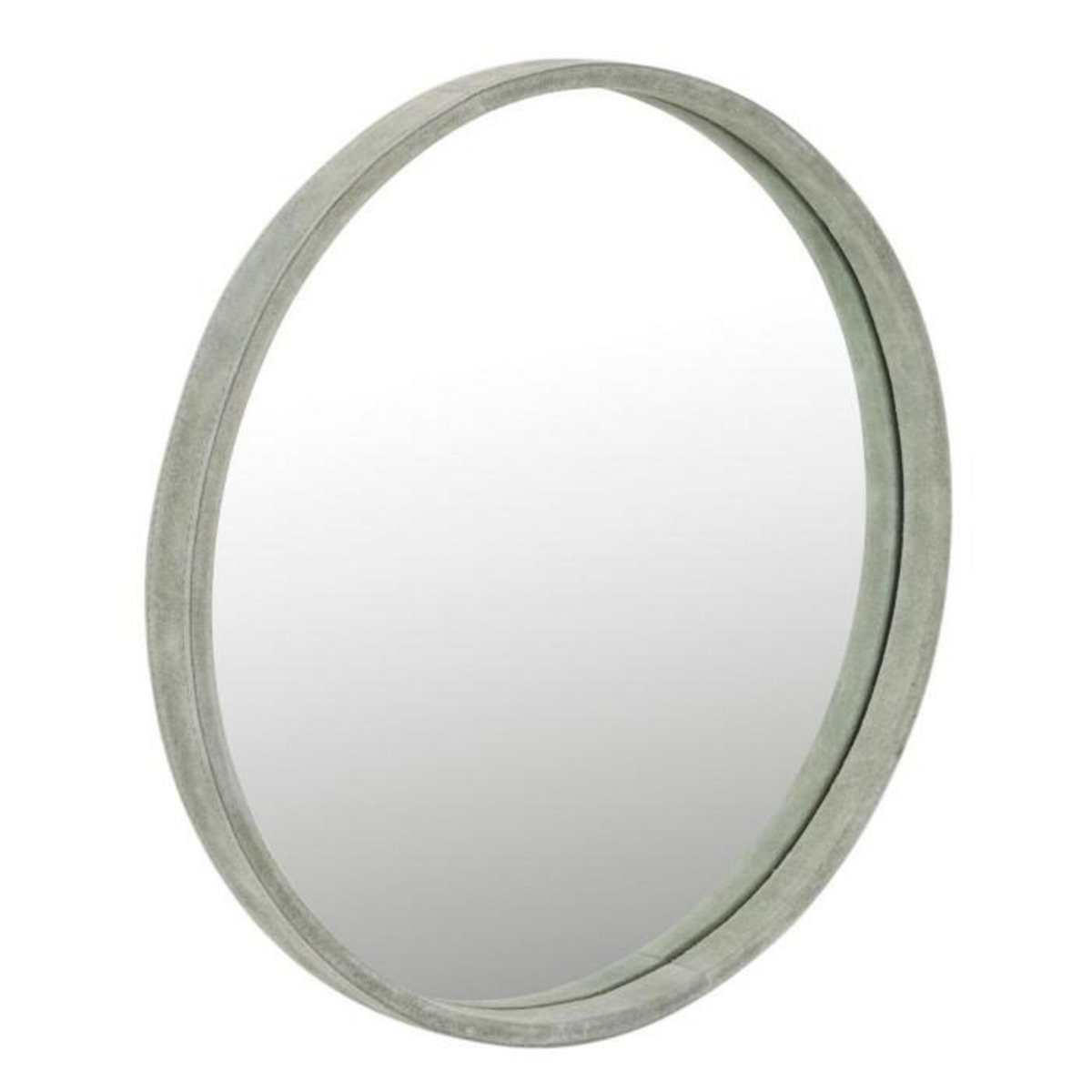 Paris Prix Miroir Mural Design en Cuir  Tortu  41cm Vert