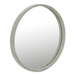 Paris Prix Miroir Mural Design en Cuir  Tortu  41cm Vert