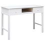 Voir la diapositive 2 : VIDAXL Buffet Blanc 108x45x76 cm Bois de Paulownia massif
