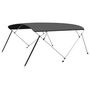 Voir la diapositive 2 : VIDAXL Auvent bimini a 4 arceaux Anthracite 243x(230-244)x137 cm