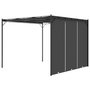 Voir la diapositive 4 : VIDAXL Belvedere de jardin avec rideau lateral 3x3x2,25 m Anthracite