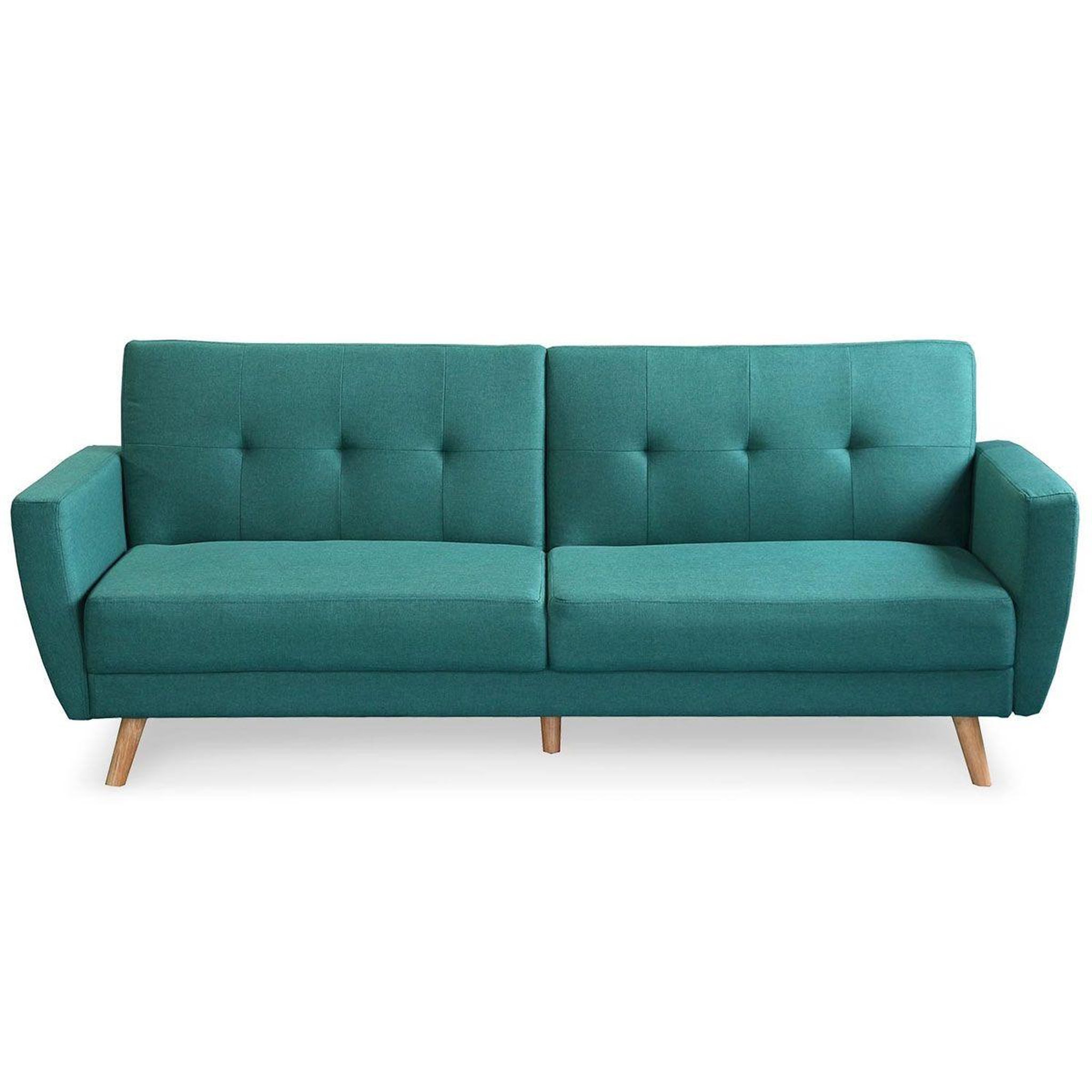 Voir la diapositive 2 : Paris Prix Canapé scandinave convertible  garry  220cm bleu vert