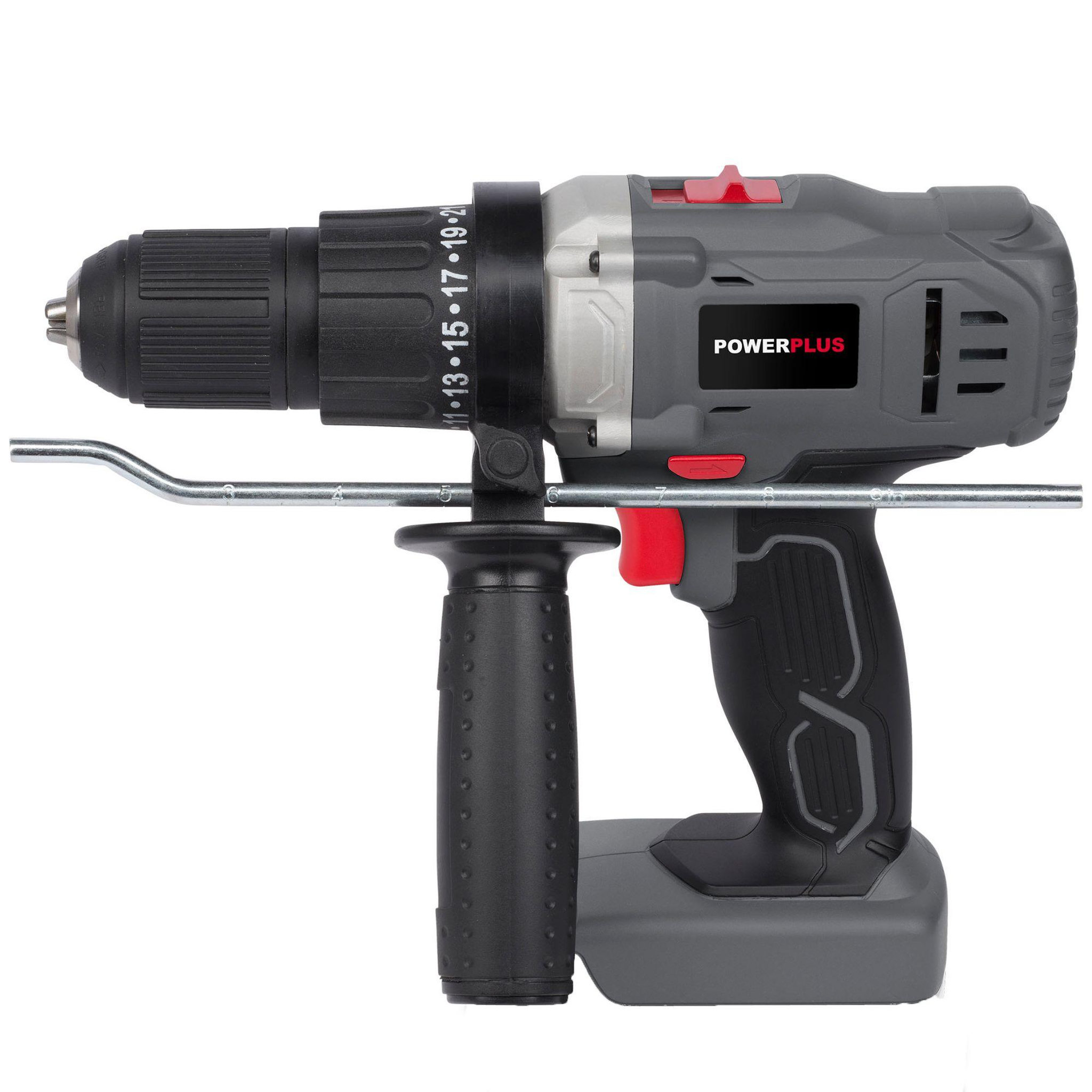 Voir la diapositive 3 : POWERPLUS Perceuse à percussion 18v  sans batterie
