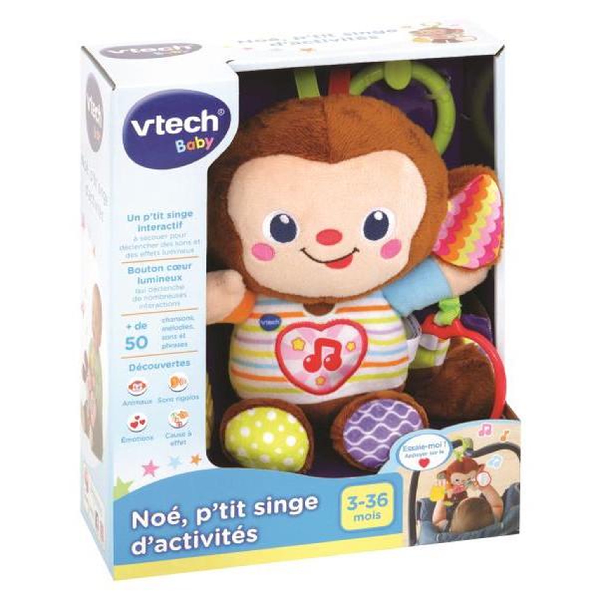 Voir la diapositive 5 : VTECH BABY VTECH BABY - Jouet d'Eveil - Noé, P'tit Singe d'Activités