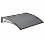 Voir la diapositive 4 : ID MARKET Auvent de porte marquise d'accueil 80 x 120 CM teinté