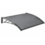 Voir la diapositive 4 : ID MARKET Auvent de porte marquise d'accueil 80 x 120 CM teinté