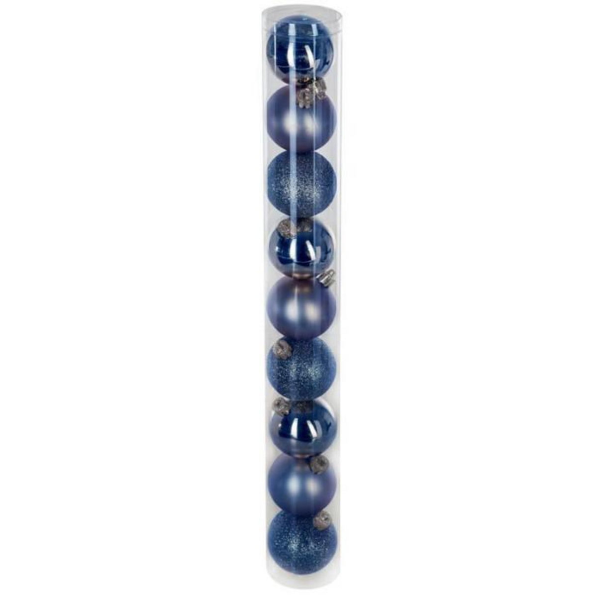 FEERIC LIGHT & CHRISTMAS Lot de 9 Boules de Noël  Colorama  6cm Bleu Nuit