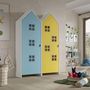 Voir la diapositive 2 : Paris Prix Pack - 2 Armoires Enfant  Casami Bruges  171cm Bleu & Jaune